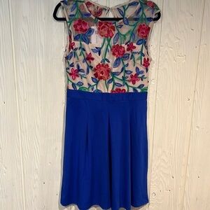 ACEVOG EMBROIDERY NEW WITH TAGS DRESS LINED AT BREAST size medium